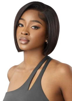 OUTRE - MY TRESSES LACE FRONTAL WIG 13X4-HH-VIRGIN STRAIGHT BOB 10" -Zoe Beauty Supply Shop MTBLFW Virgin Straight Bob 10 Natural Brown Sub A