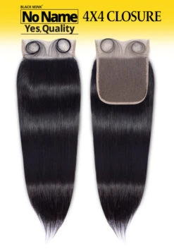 NO BRAND - 9A Unprocessed Virgin Hair 4X4 HD Full Lace Closure STRAIGHT (HUMAN) -Zoe Beauty Supply Shop NO NAME 4X4 ST 2