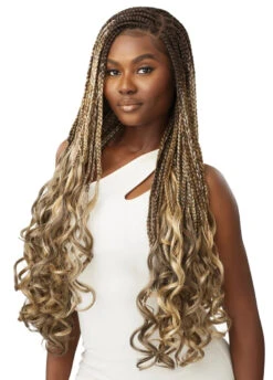 OUTRE - 13X4 LFW - FRENCH CURL BOX BRAIDS 32" 14 OUTRE - 13X4 LFW - FRENCH CURL BOX BRAIDS 32" -Zoe Beauty Supply Shop O13x4LFW French Curl Box Braids 32 DR Vanilla Latte Main