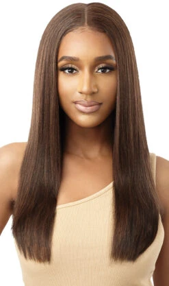 OUTRE - HUMAN BLEND 360 FRONTAL LACE WIG - MARISA -Zoe Beauty Supply Shop O360LFW Marisa Chocolate Swirl Main