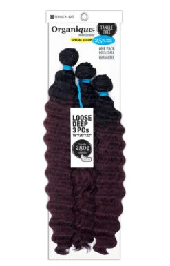 ORGANIQUE - LOOSE DEEP 3PCS 18"/20"/22" (BLENDED) -Zoe Beauty Supply Shop OLDM3