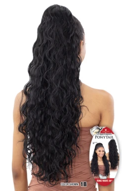 ORGANIQUE - KING WAVE 28" ORGANIQUE PONYTAIL -Zoe Beauty Supply Shop PEK28 05