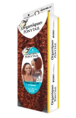 ORGANIQUE - PT WATER CURL 14" PONYTAIL (DRAWSTRING) -Zoe Beauty Supply Shop PEWAT