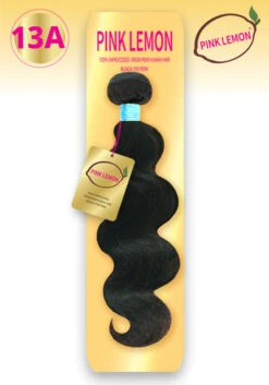PINK LEMON - 100% 15A VIRGIN HAIR BUNDLE BLEACH, DYE, PERM (BODY WAVE)
