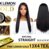 PINK LEMON - GOLD 13X4 DEEP HD LACE FRONTAL WIG TEXAS (HUMAN)