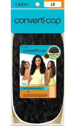 OUTRE - CONVERTI-CAP - BRAZILIAN WAVES - HT WIG -Zoe Beauty Supply Shop PKG Converti Cap Brazilian Waves