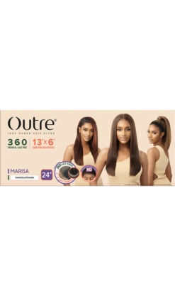 OUTRE - HUMAN BLEND 360 FRONTAL LACE WIG - MARISA -Zoe Beauty Supply Shop PKG Outre 360 Frontal Lace Wig Marisa