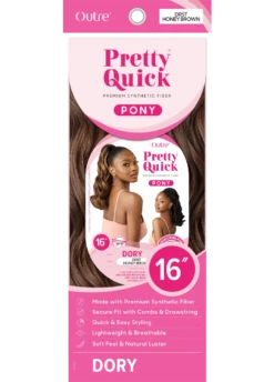 OUTRE - PRETTY QUICK - DRAWSTRING PONY - DORY - HT -Zoe Beauty Supply Shop PKG PQ Dory 30cm Layers