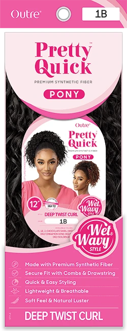 OUTRE - PRETTY QUICK PONY W&W DEEP TWIST CURL 12" HT (DRAWSTRING) 7 OUTRE - PRETTY QUICK PONY W&W DEEP TWIST CURL 12" HT (DRAWSTRING) - Image 7