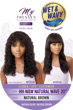 OUTRE - MYTRESSES PURPLE LABEL FULL CAP WIG W&W HH-NATURAL WAVE 20" -Zoe Beauty Supply Shop PKG QHMPPWNW20 WW Natural Wave 20 HT