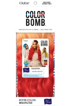OUTRE - LACE FRONT WIG - COLOR BOMB - CELESTINE - HT 24 OUTRE - LACE FRONT WIG - COLOR BOMB - CELESTINE - HT -Zoe Beauty Supply Shop PKG QLCBCELE Celestine