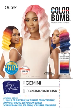 OUTRE - LACE FRONT WIG - COLORBOMB - GEMINI - HT -Zoe Beauty Supply Shop PKG QLCBGEM Gemini HT