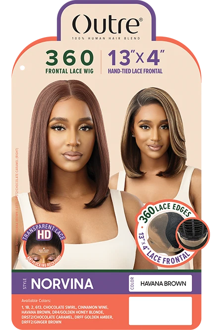 OUTRE - HUMAN BLEND 360 FRONTAL LACE WIG NORVINA (BLENDED) 7 OUTRE - HUMAN BLEND 360 FRONTAL LACE WIG NORVINA (BLENDED) - Image 7