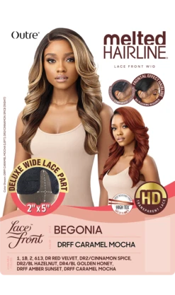 OUTRE - QL MELTED HAIRLINE DELUXE WIDE LACE PART BEGONIA HT -Zoe Beauty Supply Shop PKG QLMHDBEG Begonia HT 1