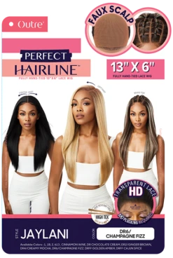OUTRE - LACE FRONT WIG PERFECT HAIR LINE 13X6 FAUX SCALP JAYLANI WIG -Zoe Beauty Supply Shop PKG QLPHLJAY Jaylani
