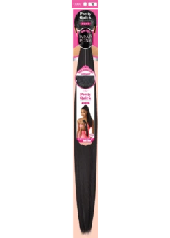 OUTRE - PRETTY QUICK - WRAP PONY - KINKY STRAIGHT 28" - HT -Zoe Beauty Supply Shop PKG QPN Kinky Straight 28