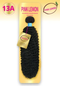 PINK LEMON - 100% 15A VIRGIN HAIR BUNDLE BLEACH, DYE, PERM (BOHEMIAN CURL)