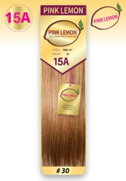 PINK LEMON - 15A 100% VIRGIN REMI HUMAN HAIR YAKI STRAIGHT -Zoe Beauty Supply Shop PL YAKI 30 1