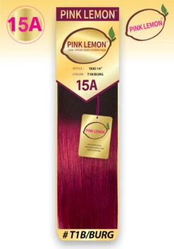 PINK LEMON - 15A 100% VIRGIN REMI HUMAN HAIR YAKI STRAIGHT -Zoe Beauty Supply Shop PL YAKI T1B BURG