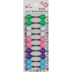BLOSSOM - Hair Accessories Hair Knockers 10PCs ORG/SKY/RED/YEL/HPIN #PPP01-09M3 (Copy)