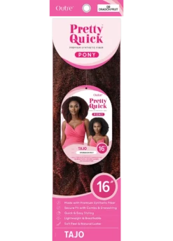 OUTRE - PRETTY QUICK - DRAWSTRING PONY - TAJO -Zoe Beauty Supply Shop PQDPTAJ 6