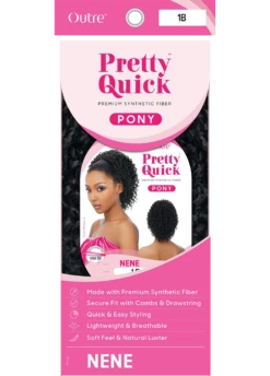OUTRE - PRETTY QUICK - PONY - NENE (DRAWSTRING) -Zoe Beauty Supply Shop PQPNEN 4