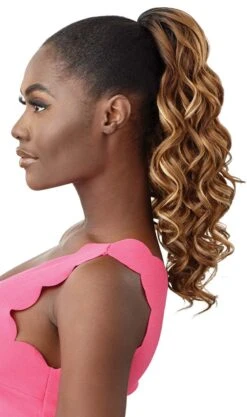 OUTRE - PRETTY QUICK DRAWSTRING PONY DAYANA -Zoe Beauty Supply Shop PQP Dayana DR Chai Latte Left