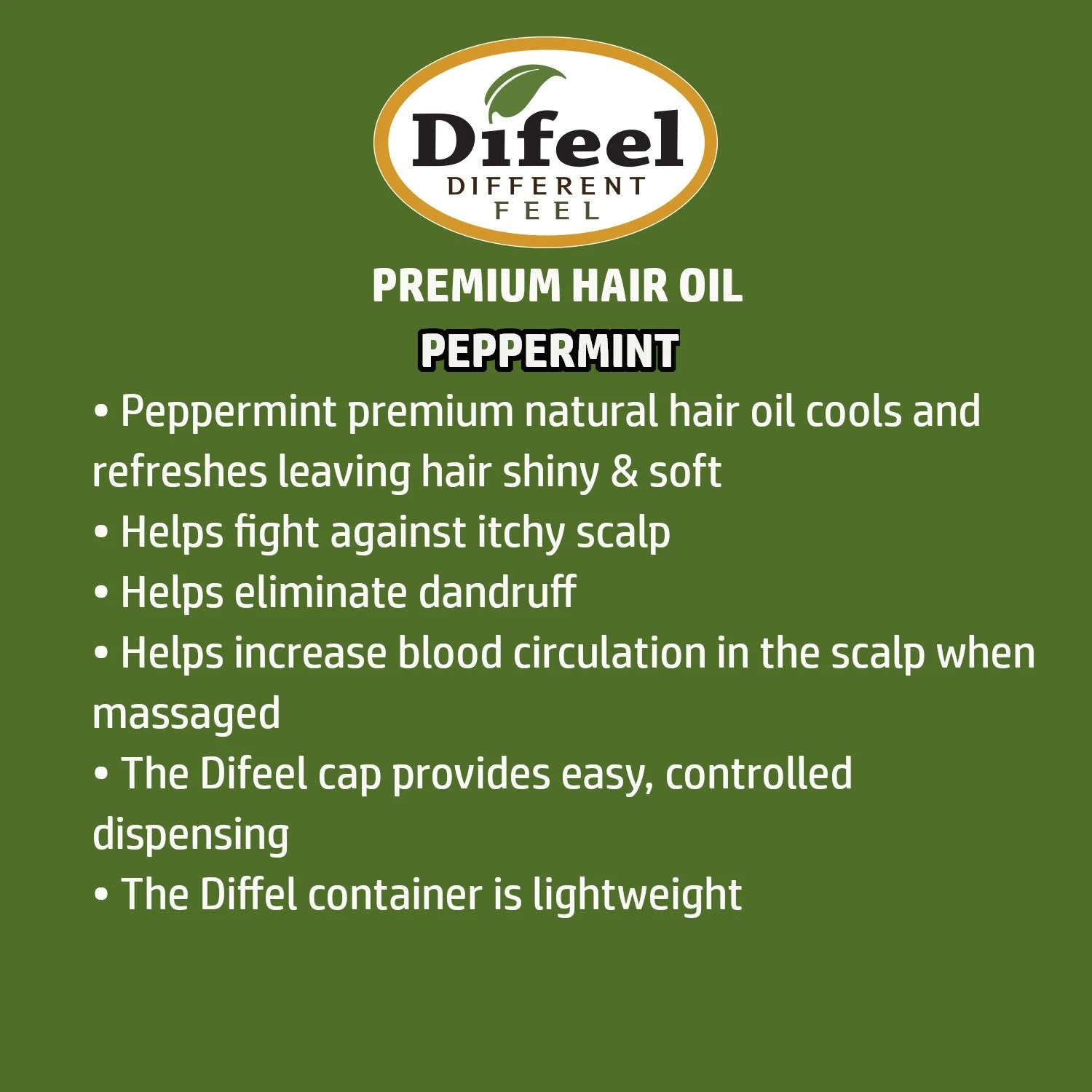 Difeel - Premium Hair Oil Peppermint Oil 3 Difeel - Premium Hair Oil Peppermint Oil - Image 3