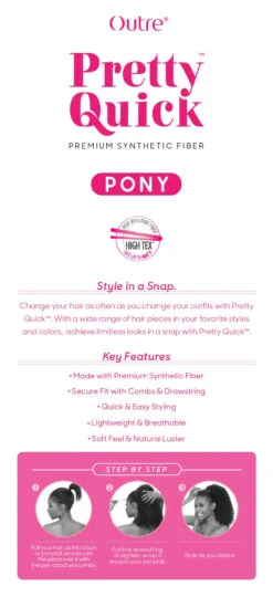 OUTRE - PRETTY QUICK - DRAWSTRING PONY - TAJO -Zoe Beauty Supply Shop Pretty Quick Pony 1c7e9599 2f1e 4552 b8ed d2cfd06885ee