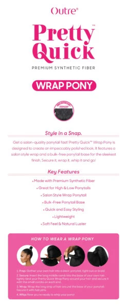OUTRE - PRETTY QUICK - WRAP PONY - CRIMP WAVE 30" -Zoe Beauty Supply Shop Pretty Quick Wrap Pony without HRF Icon cf48418d f384 4d37 82a5 974d13d446ce