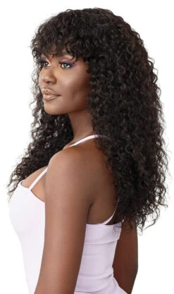 OUTRE - MYTRESSES PURPLE LABEL FULL CAP WIG W&W HH-NATURAL CURLY 20" -Zoe Beauty Supply Shop QHMPPWNC20 WW Natural Curly 20 Left