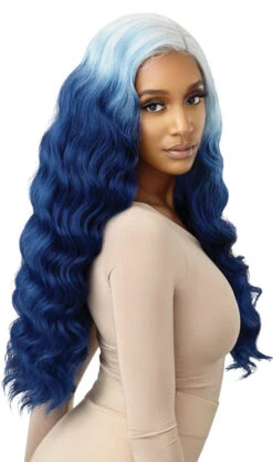 OUTRE - LACE FRONT WIG - COLOR BOMB - CELESTINE - HT 16 OUTRE - LACE FRONT WIG - COLOR BOMB - CELESTINE - HT -Zoe Beauty Supply Shop QLCBCELE Celestine Cool Blue Melt Sub E