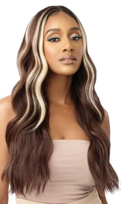 OUTRE - LACE FRONT WIG - COLORBOMB - CHARLESTON - HT -Zoe Beauty Supply Shop QLCBCHR Charleston DRP2 Cocoa Cheesecake Sub E