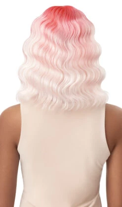 OUTRE - LACE FRONT WIG - COLORBOMB - GEMINI - HT -Zoe Beauty Supply Shop QLCBGEM Gemini 3CR Pink Baby Pink Back