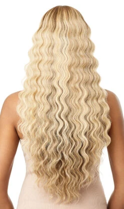 OUTRE - LACE FRONT WIG COLORBOMB KEEVAH HT -Zoe Beauty Supply Shop QLCBKEE Keevah 3DRFF Buttery Blonde Back