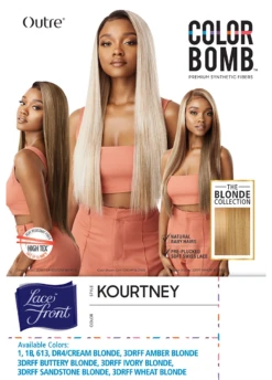 OUTRE - LACE FRONT WIG - COLOR BOMB - KOURTNEY -Zoe Beauty Supply Shop QLCBKOU 11