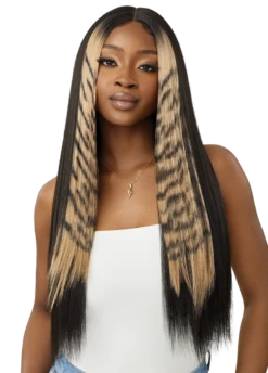 OUTRE - LACE FRONT WIG - COLORBOMB - TYGRA - HT 25 OUTRE - LACE FRONT WIG - COLORBOMB - TYGRA - HT -Zoe Beauty Supply Shop QLCBTYG Tygra DRFF Golden Tiger Main A