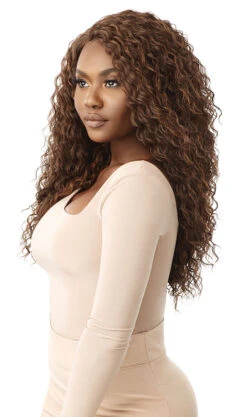 OUTRE - LACE FRONT WIG CLARIBEL HT -Zoe Beauty Supply Shop QLCLR Claribel Chocolate Swirl Left