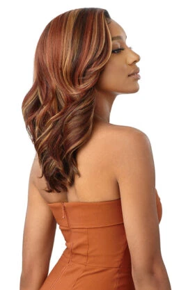 OUTRE -LACE FRONT WIG MELTED HAIRLINE AMANDA WIG -Zoe Beauty Supply Shop QLMHAMA Amanda DR Almond Spice Right 054