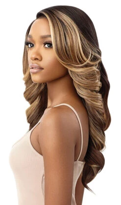 OUTRE - QL MELTED HAIRLINE DELUXE WIDE LACE PART BEGONIA HT -Zoe Beauty Supply Shop QLMHDBEG Begonia Left