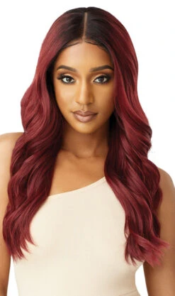 OUTRE - LACE FRONT WIG MELTED HAIRLINE NATALIA HT -Zoe Beauty Supply Shop QLMHNAT Natalia DR2 Cinnamon Wine Main