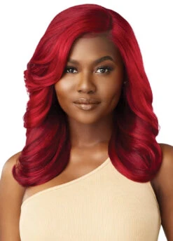 OUTRE - LACE FRONT WIG - MELTED HAIRLINE - RUBINA - HT -Zoe Beauty Supply Shop QLMHRUB Rubina Spicy Red Main 1