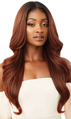 OUTRE - LACE FRONT WIG MELTED HAIRLINE SERAPHINE HT -Zoe Beauty Supply Shop QLMHSER Seraphine DR2 Ginger Brown Main