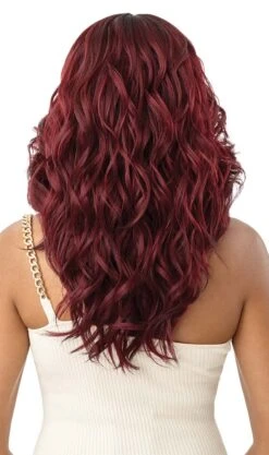 OUTRE - LACE FRONT WIG - MELTED HAIRLINE - DIONE - HT 18 OUTRE - LACE FRONT WIG - MELTED HAIRLINE - DIONE - HT -Zoe Beauty Supply Shop QLMH Dione DRFFRedVelvet Back
