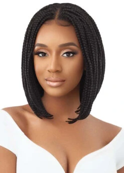 OUTRE - 4X4 LACE FRONT WIG - BOX BRAID BOB 12"