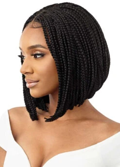 OUTRE - 4X4 LACE FRONT WIG - BOX BRAID BOB 12" -Zoe Beauty Supply Shop QLOBBB12 3