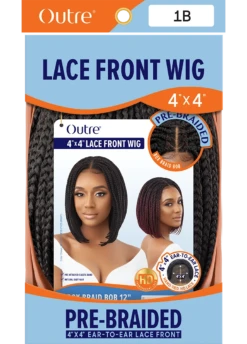 OUTRE - 4X4 LACE FRONT WIG - BOX BRAID BOB 12" -Zoe Beauty Supply Shop QLOBBB12 6