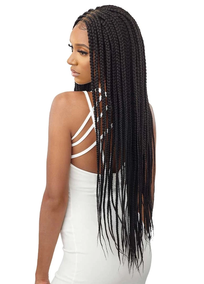 OUTRE - 4X4 LACE FRONT WIG-MIDDLE PART FEED-IN BOX BRAIDS 36" 4 OUTRE - 4X4 LACE FRONT WIG-MIDDLE PART FEED-IN BOX BRAIDS 36" - Image 4
