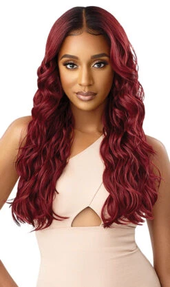 OUTRE - LACE FRONT PERFECT HAIR LINE 13X6 WIG ANNALISE -Zoe Beauty Supply Shop QLPHANN Annalise DR2 Cinnamon Wine Main