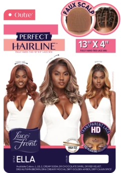 OUTRE - LACE FRONT WIG - PERFECT HAIR LINE 13X4 FAUX SCALP - ELLA -Zoe Beauty Supply Shop QLPHLFELL 6